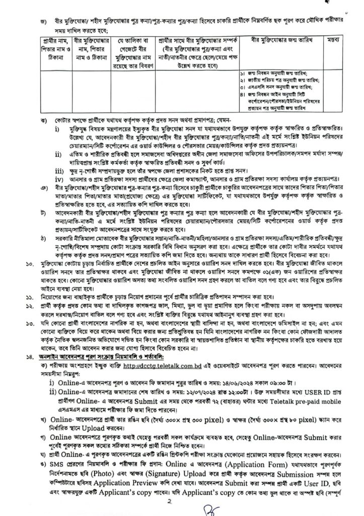 Chittagong District Commissioner Office recruitment