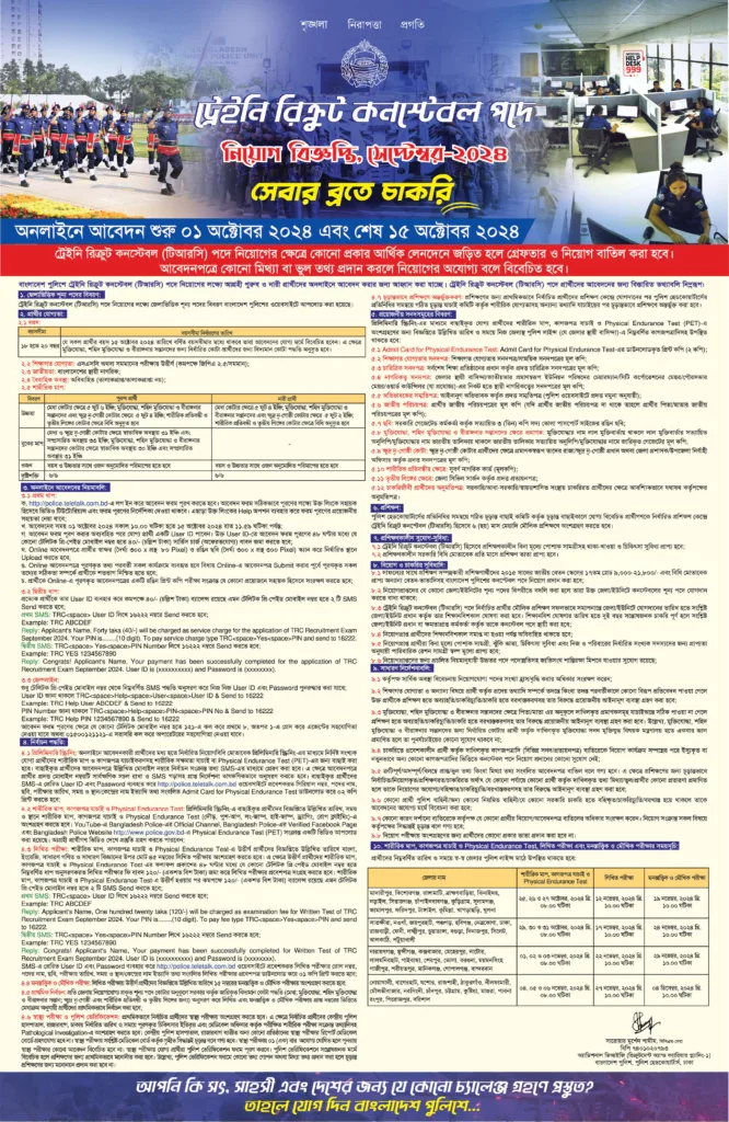 Police Constable Job Circular 2024